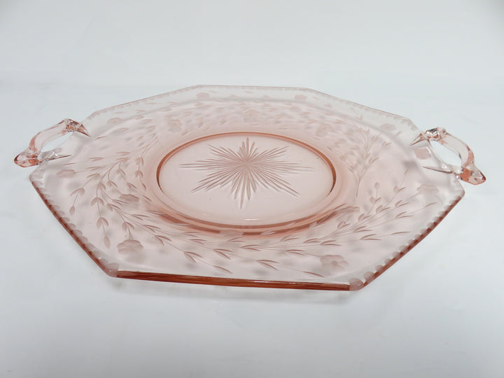 Depression Glass Octagonal Plate