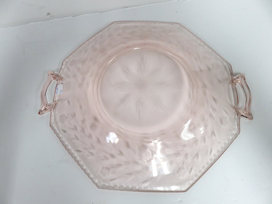 Depression Glass Octagonal Plate