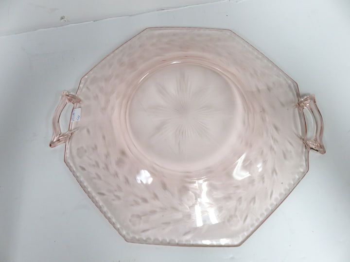 Depression Glass Octagonal Plate