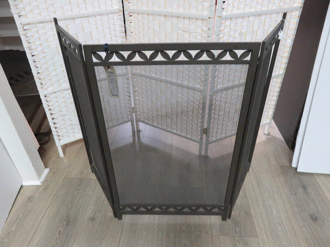 Three-Panel Fireplace Screen