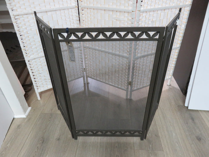 Three-Panel Fireplace Screen