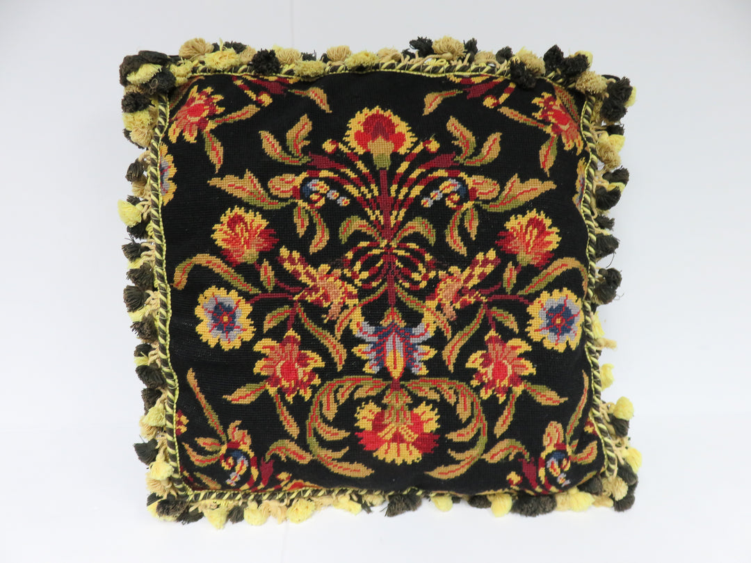Needlepoint Throw Pillow