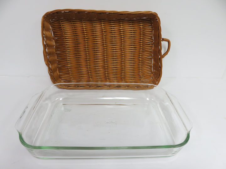 Pyrex Casserole with Basket
