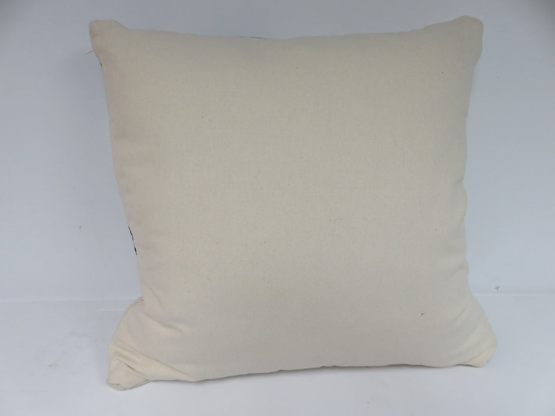 Black and Cream Geometric Pillow
