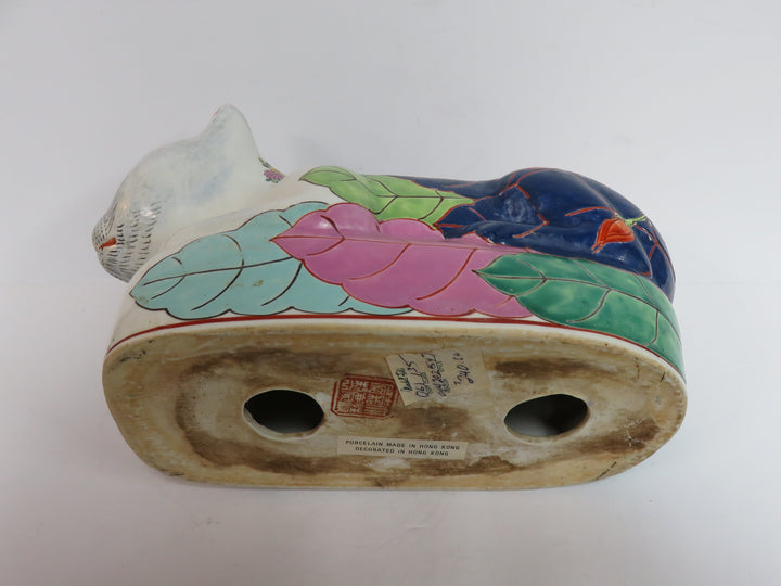 Vintage Chinese Cat Headrest