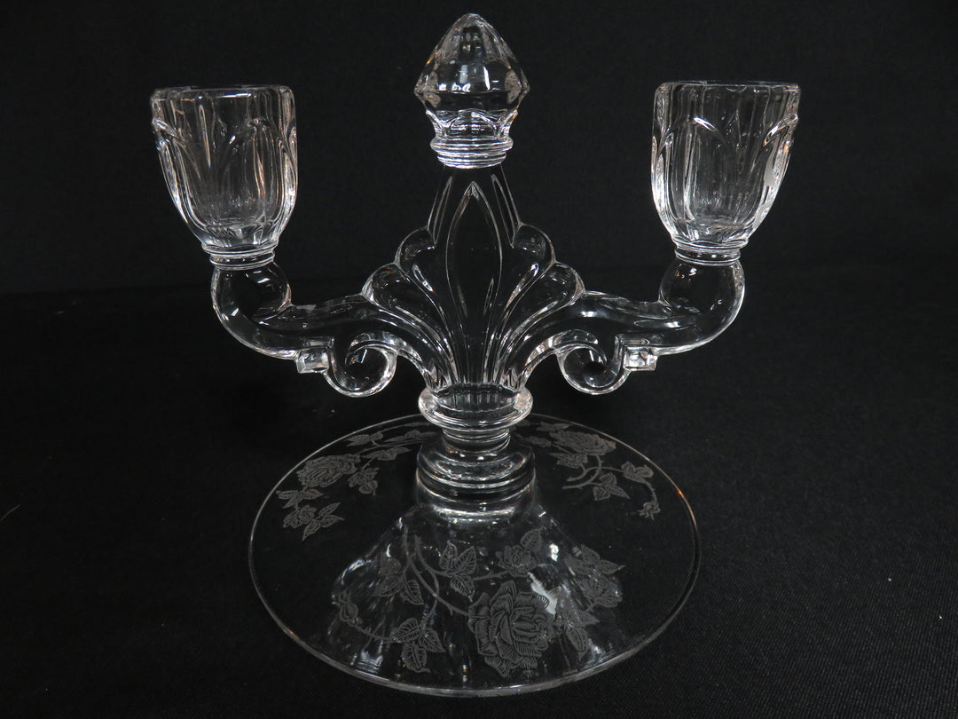 Pair Double Arm Candleholders