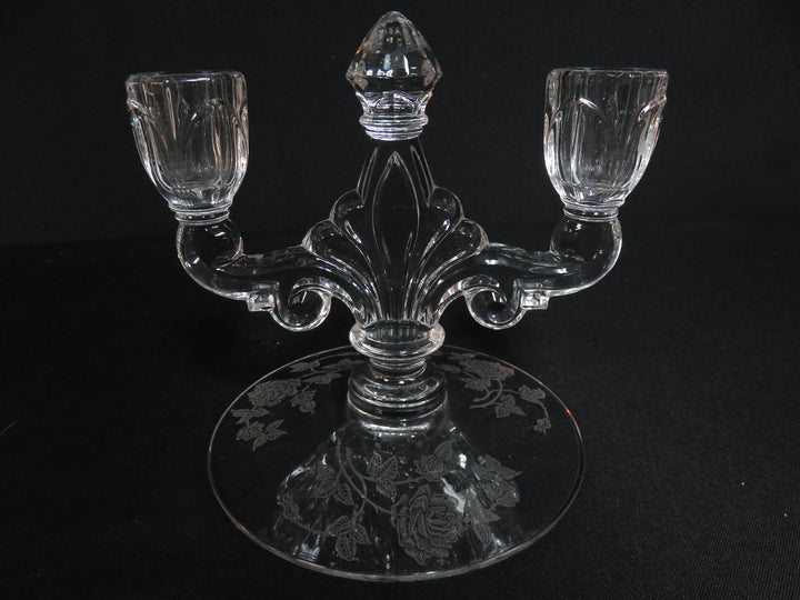 Pair Double Arm Candleholders