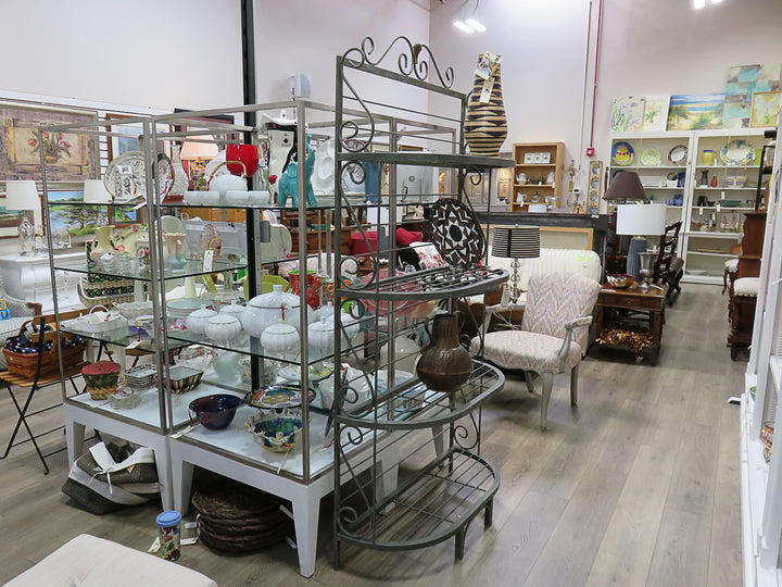 Gray Metal Baker's Rack