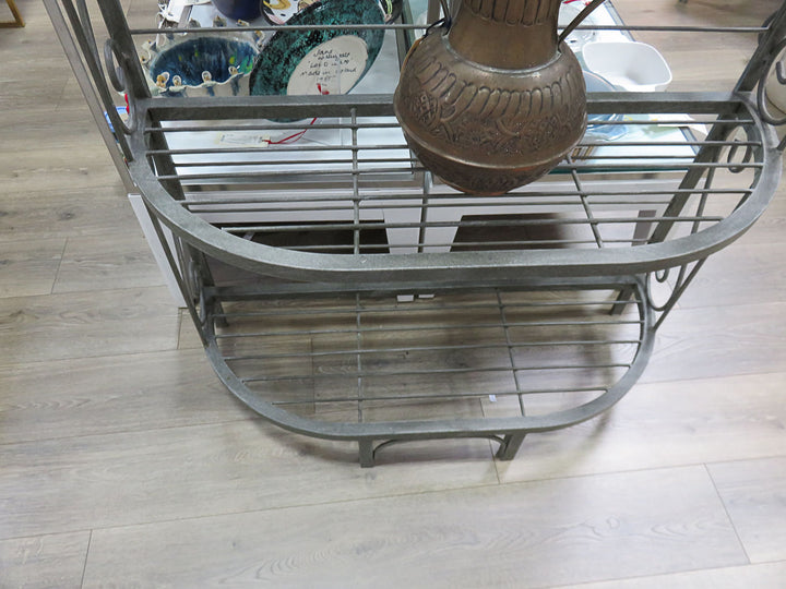 Gray Metal Baker's Rack