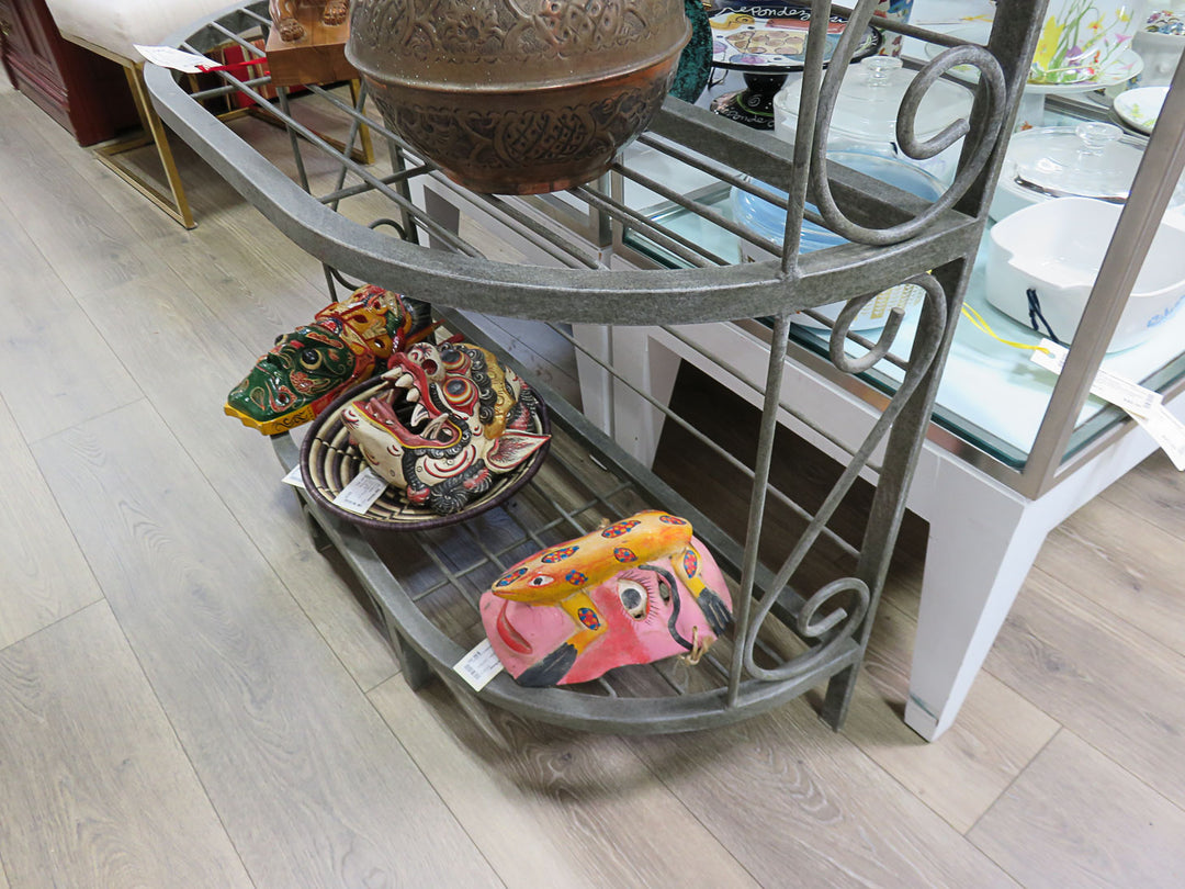 Gray Metal Baker's Rack