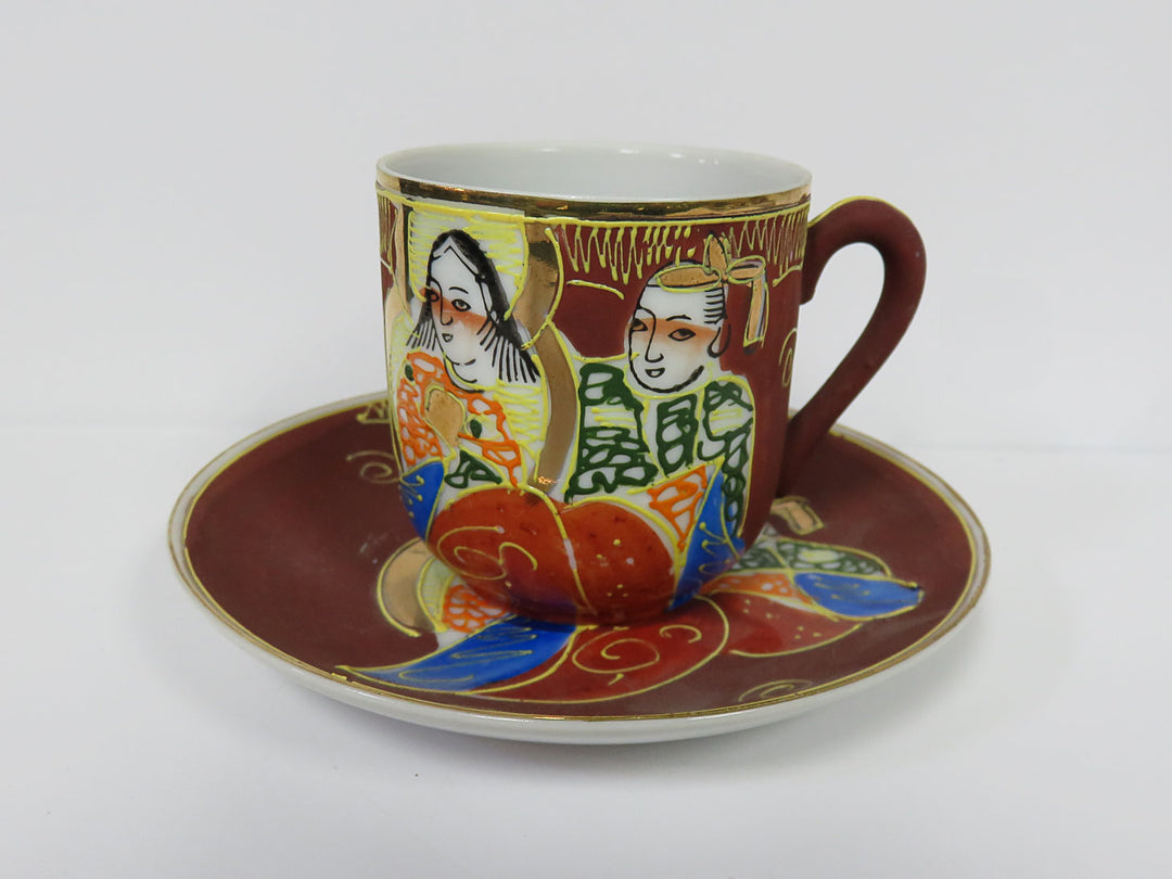Satsuma Moriage Dragon Demitasse Set