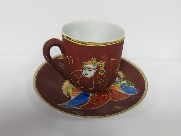 Satsuma Moriage Dragon Demitasse Set