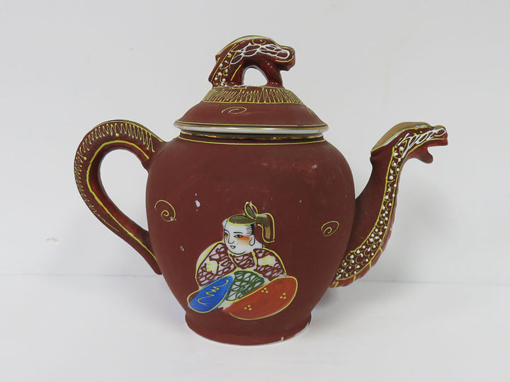 Satsuma Moriage Dragon Demitasse Set