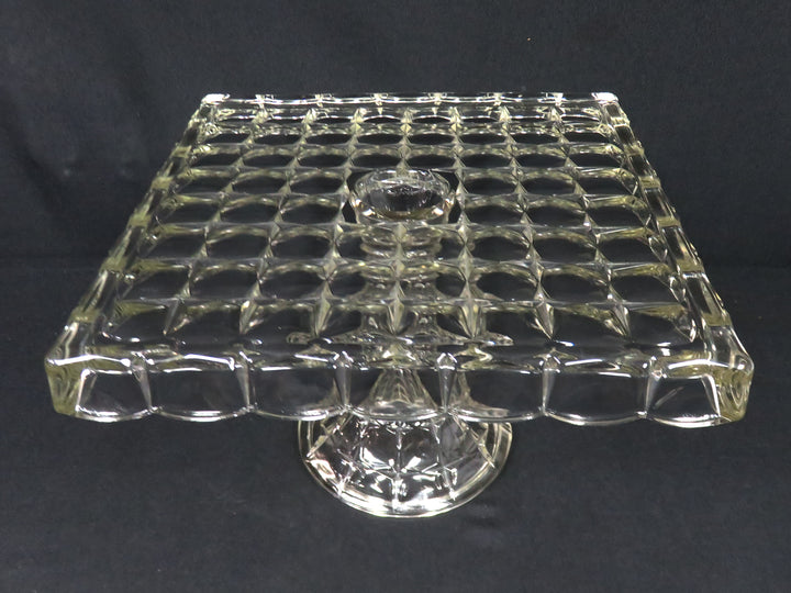 Indiana Glass Square Cake Stand