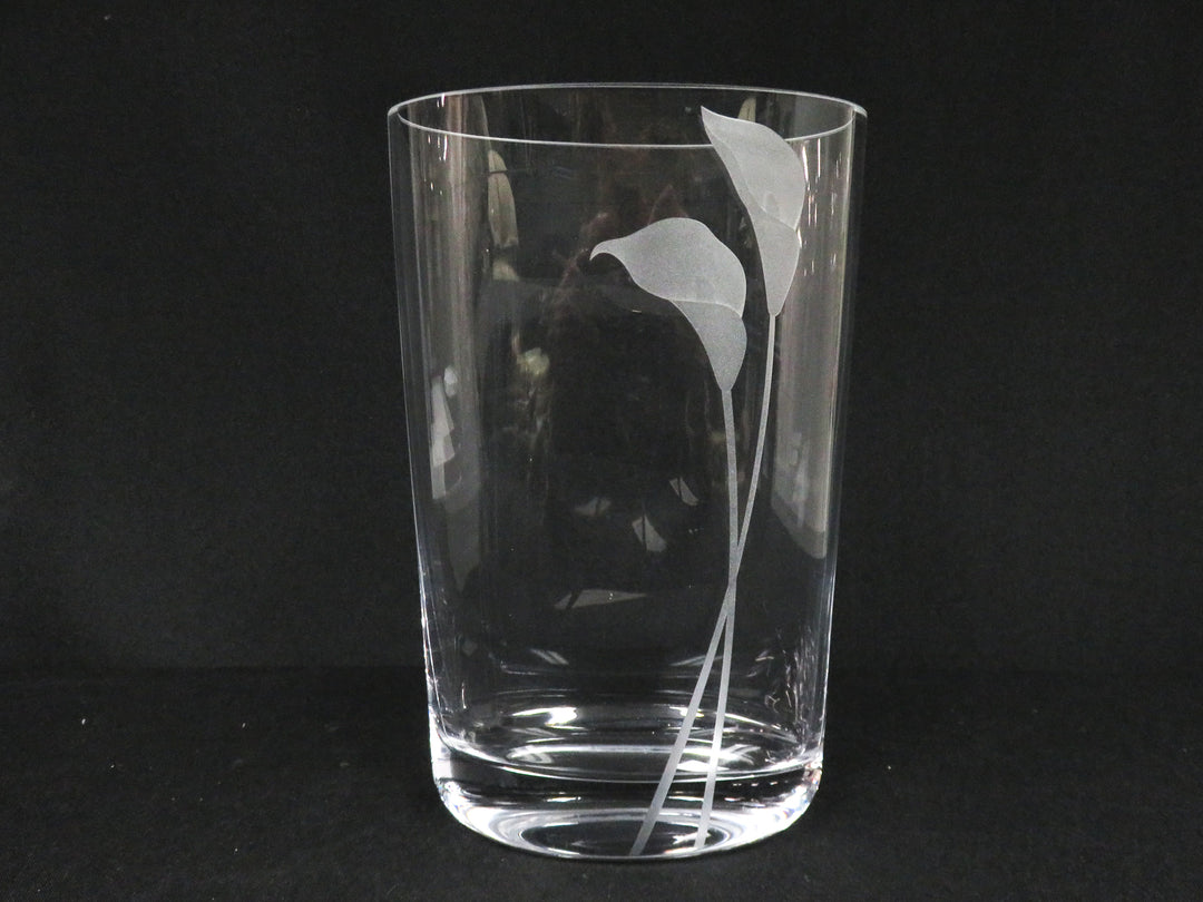 Oval Crystal Vase