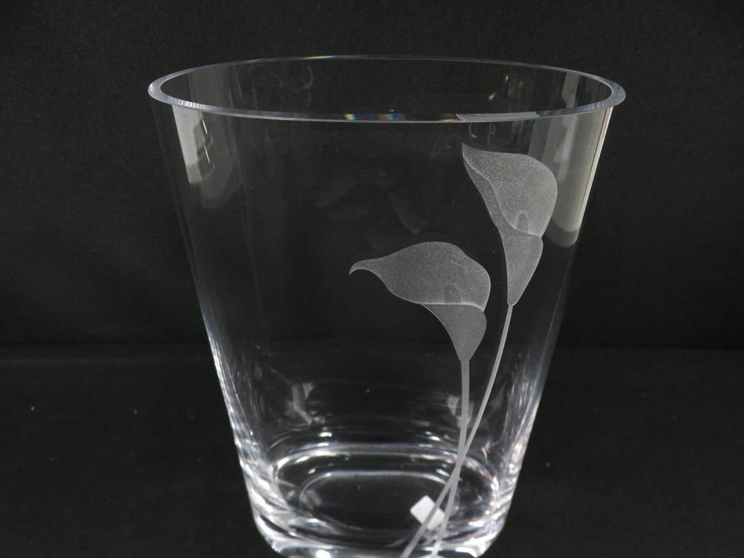 Oval Crystal Vase