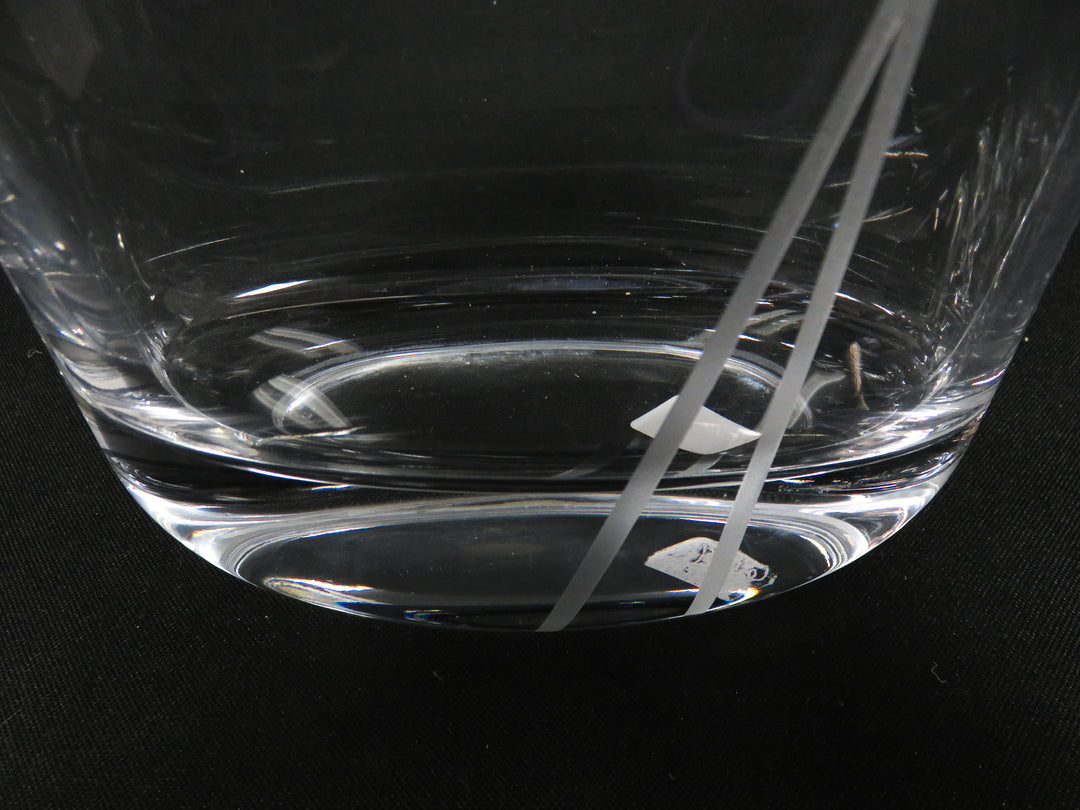 Oval Crystal Vase