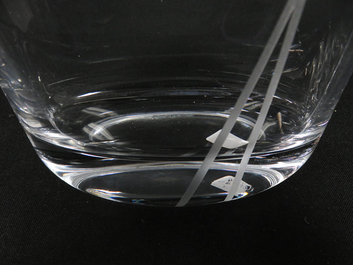 Oval Crystal Vase