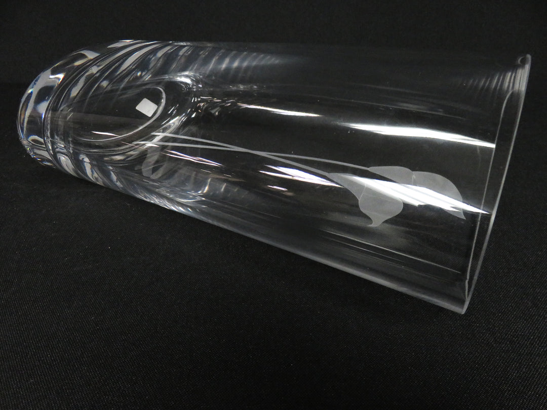 Oval Crystal Vase