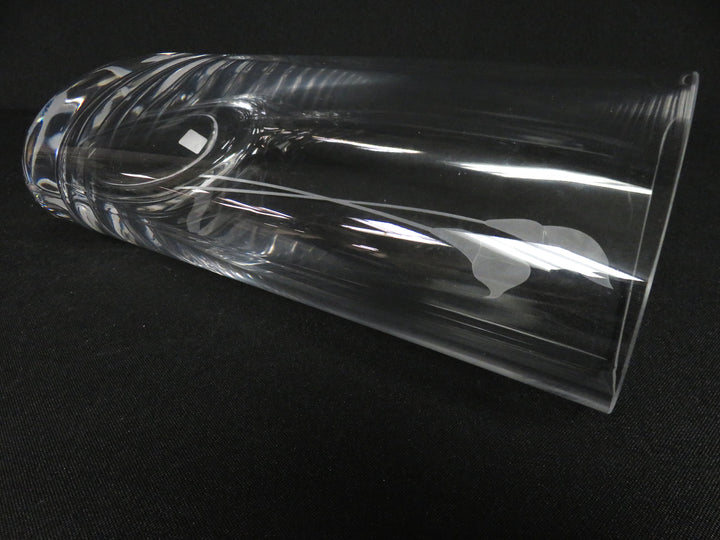 Oval Crystal Vase