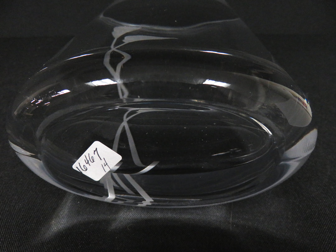 Oval Crystal Vase