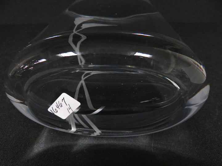 Oval Crystal Vase