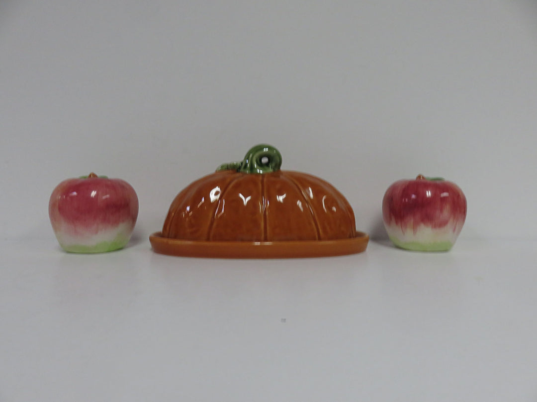 Fall Salt & Pepper / Butter Dish