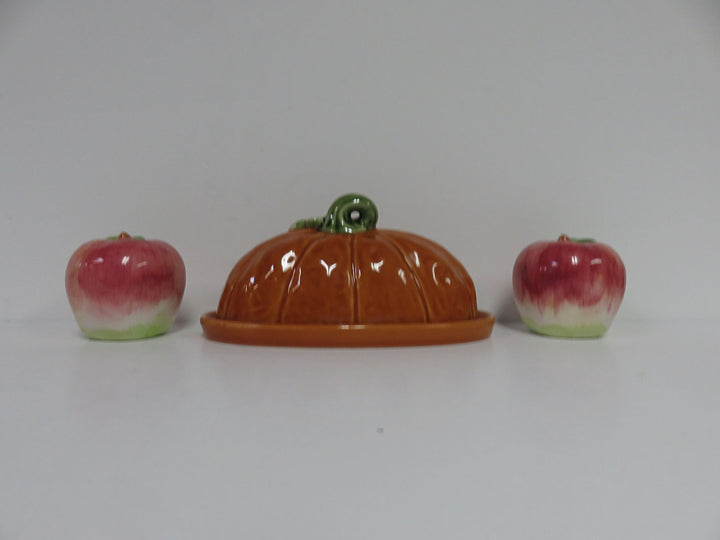 Fall Salt & Pepper / Butter Dish