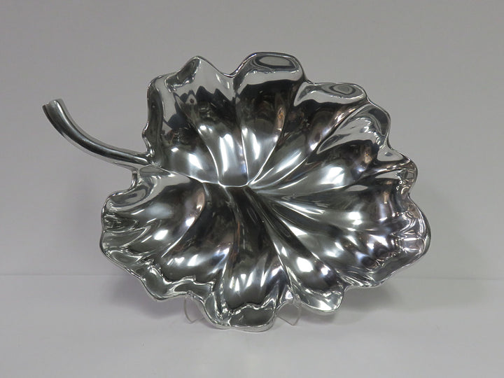 Metal Leaf Serving Dish