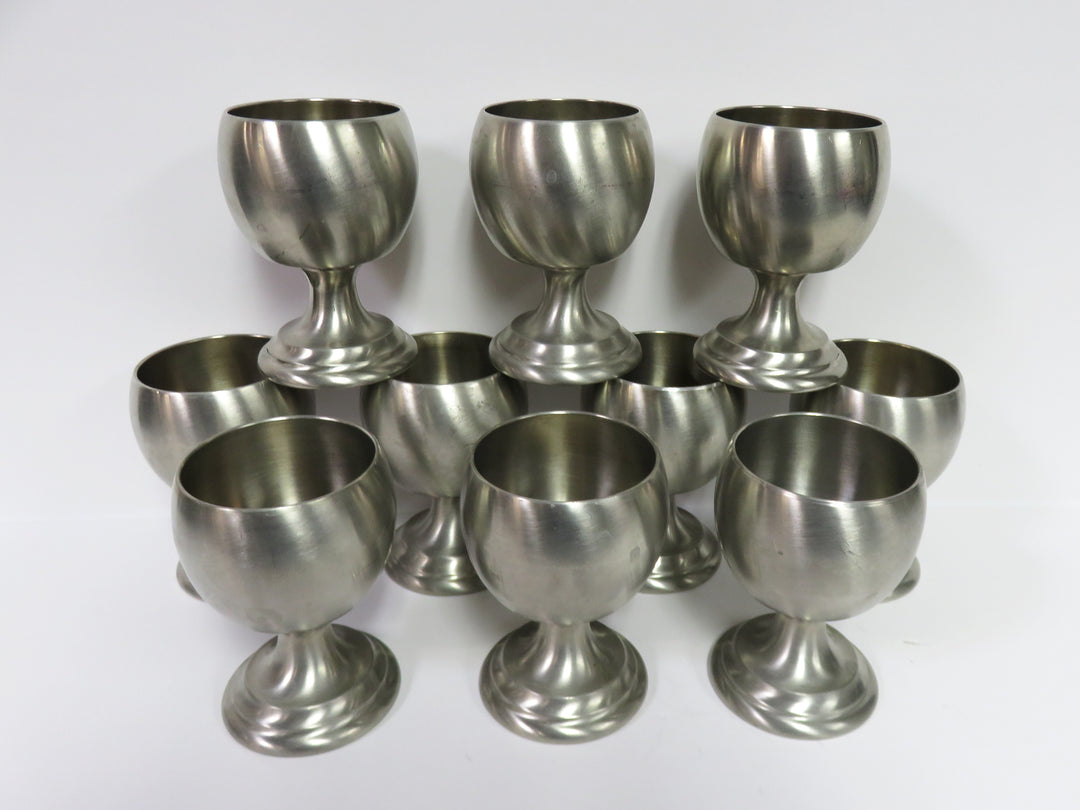 Nantucket Pewter Wine Goblets