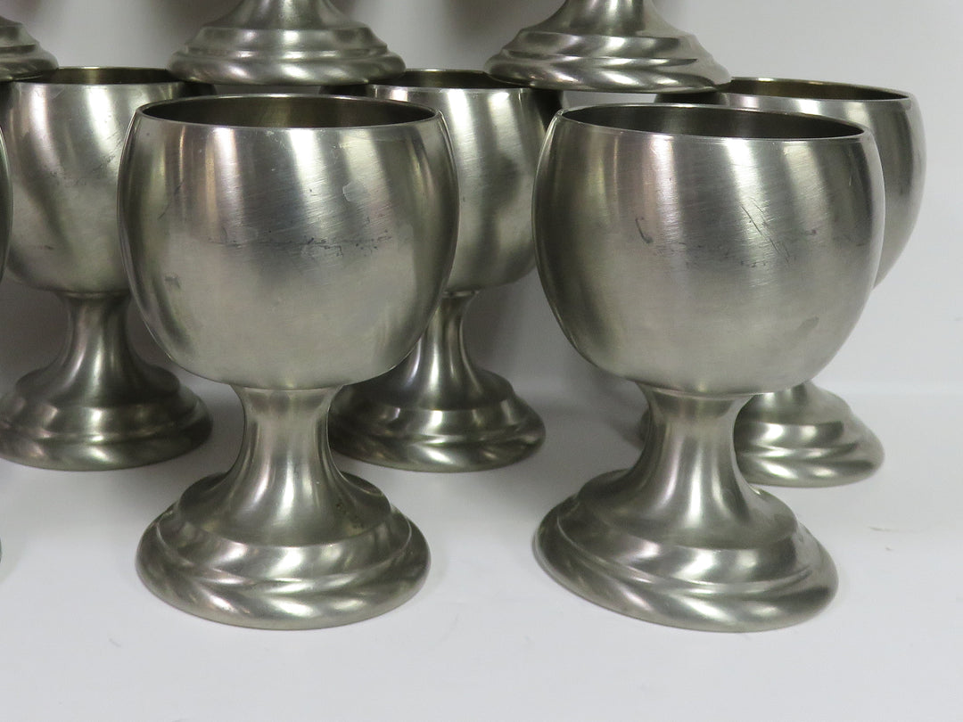 Nantucket Pewter Wine Goblets