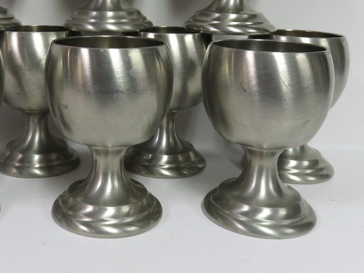 Nantucket Pewter Wine Goblets