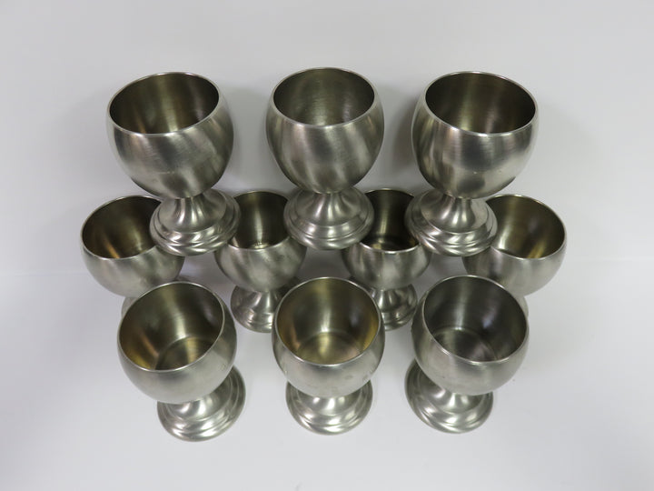 Nantucket Pewter Wine Goblets