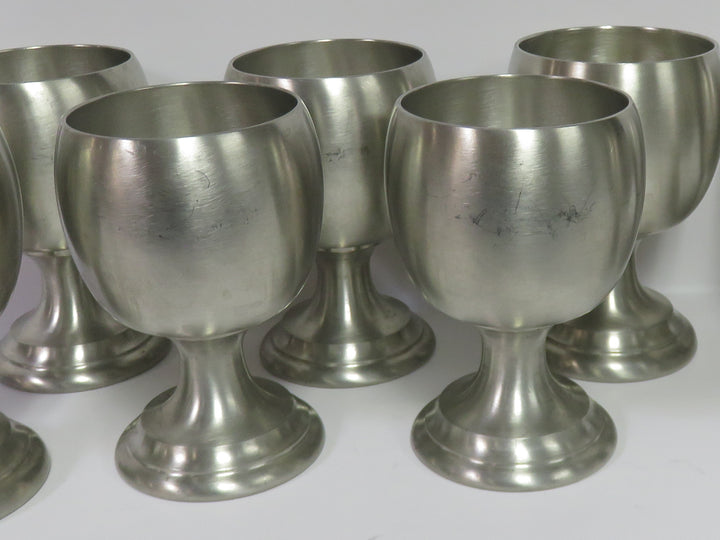 Nantucket Pewter Water Goblets