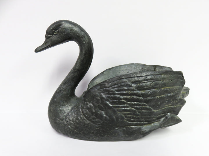 Cast Metal Swan Figurine