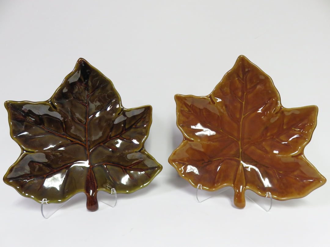 Pottery Barn "Harvest Leaf" Plates