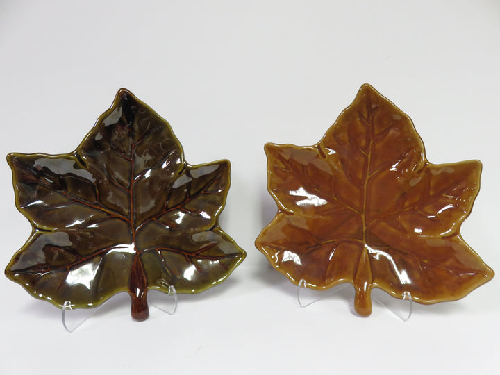 Pottery Barn "Harvest Leaf" Plates