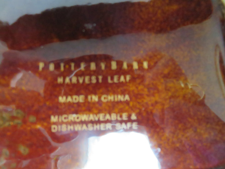 Pottery Barn "Harvest Leaf" Plates