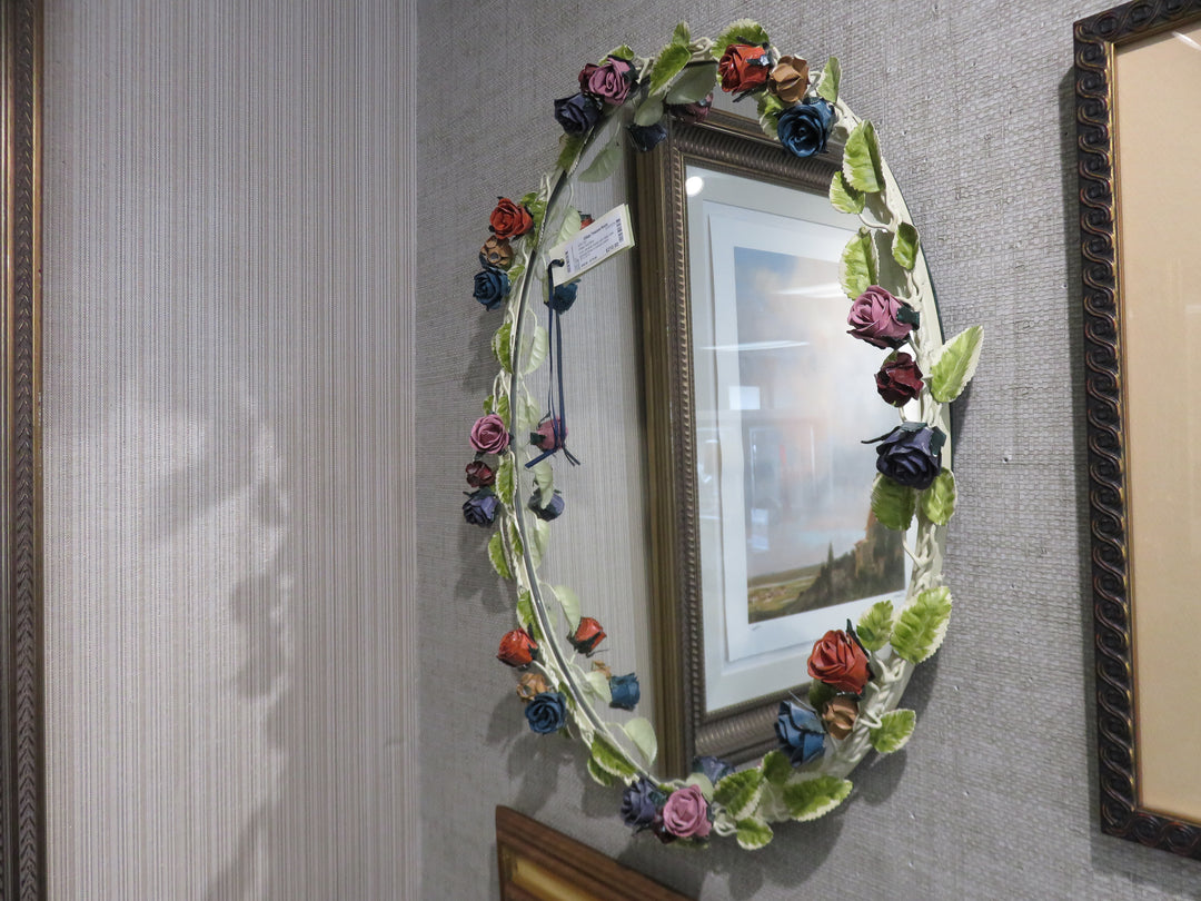 Vintage Floral Mirror