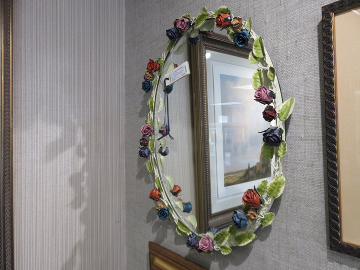 Vintage Floral Mirror