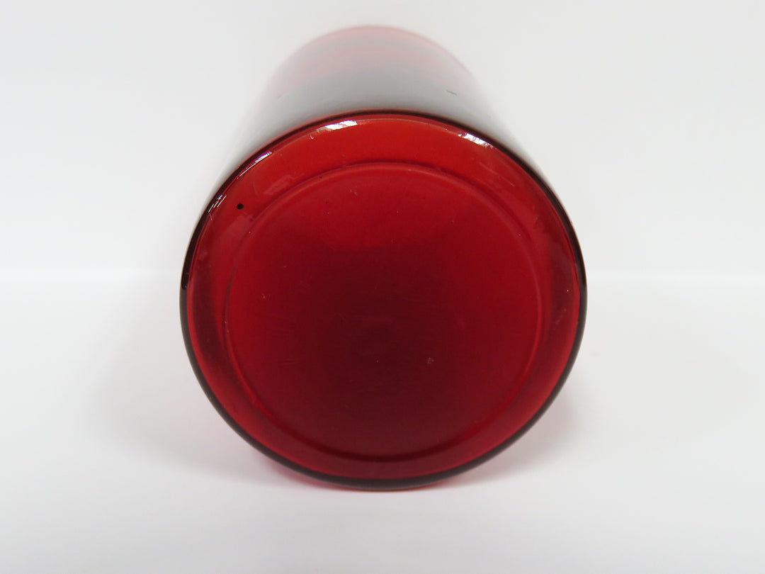 Ruby Red Glass Tumblers