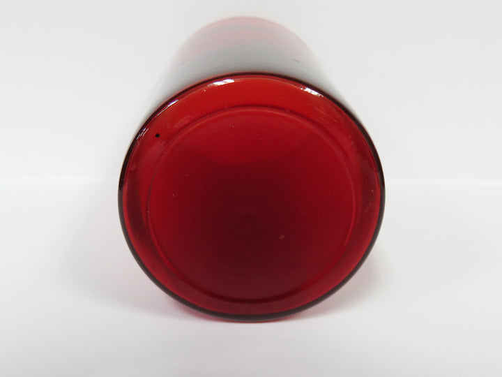Ruby Red Glass Tumblers