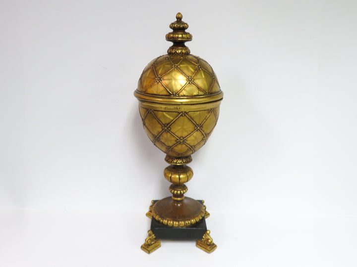 Decorative Gold Tall Bowl