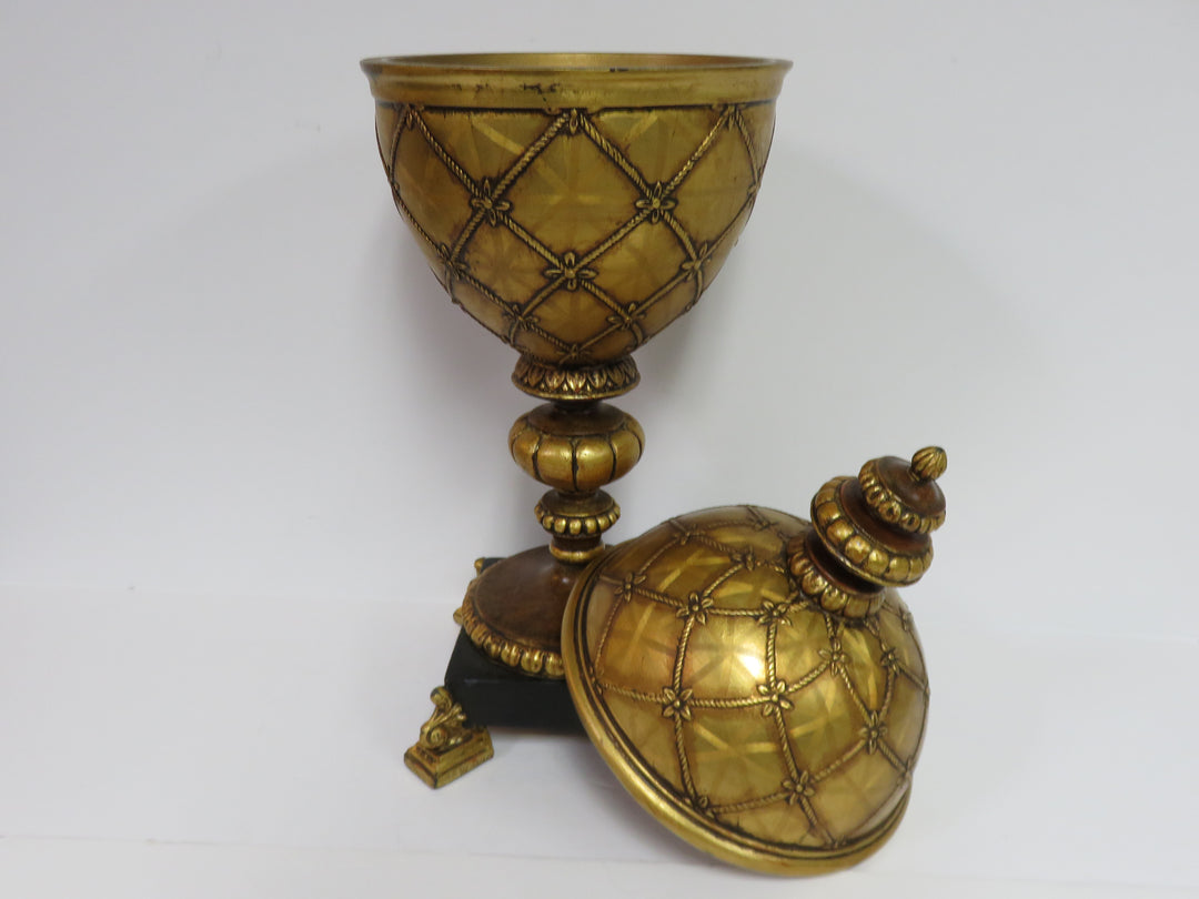 Decorative Gold Tall Bowl