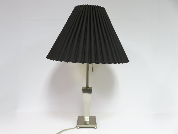 Chrome Column Table Lamp