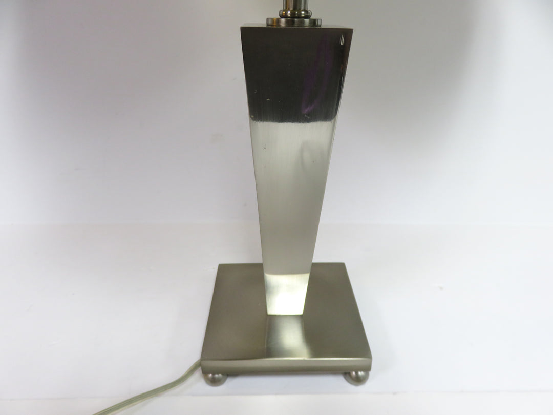 Chrome Column Table Lamp