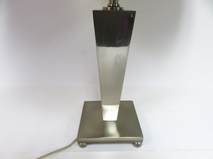 Chrome Column Table Lamp