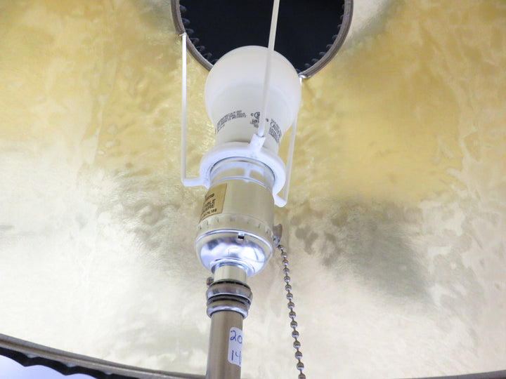 Chrome Column Table Lamp
