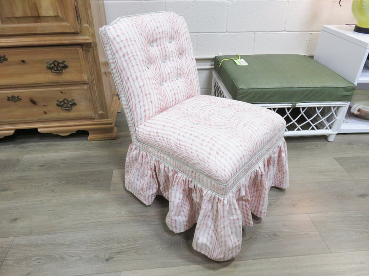 Pastel Upholstered Slipper Chair