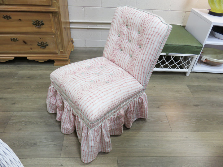 Pastel Upholstered Slipper Chair